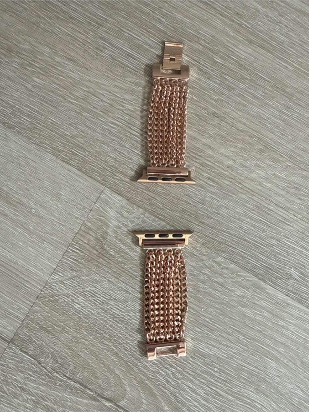 Rose Gold Multi-Strand Layered Chain Apple Watch Band 38mm